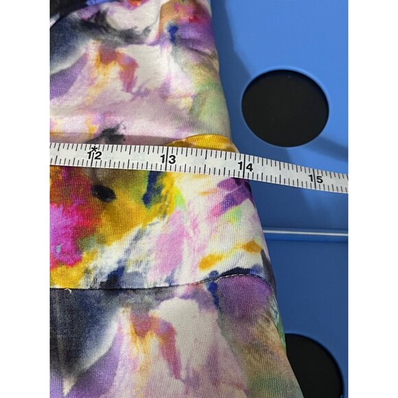 ESCADA Dress Deniel Fantasy Floral Knee Length Sleeveless Dress Multicolor US 6 - Picture 9 of 14